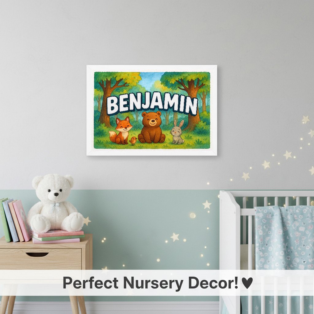 Personalized name art for Benjamin