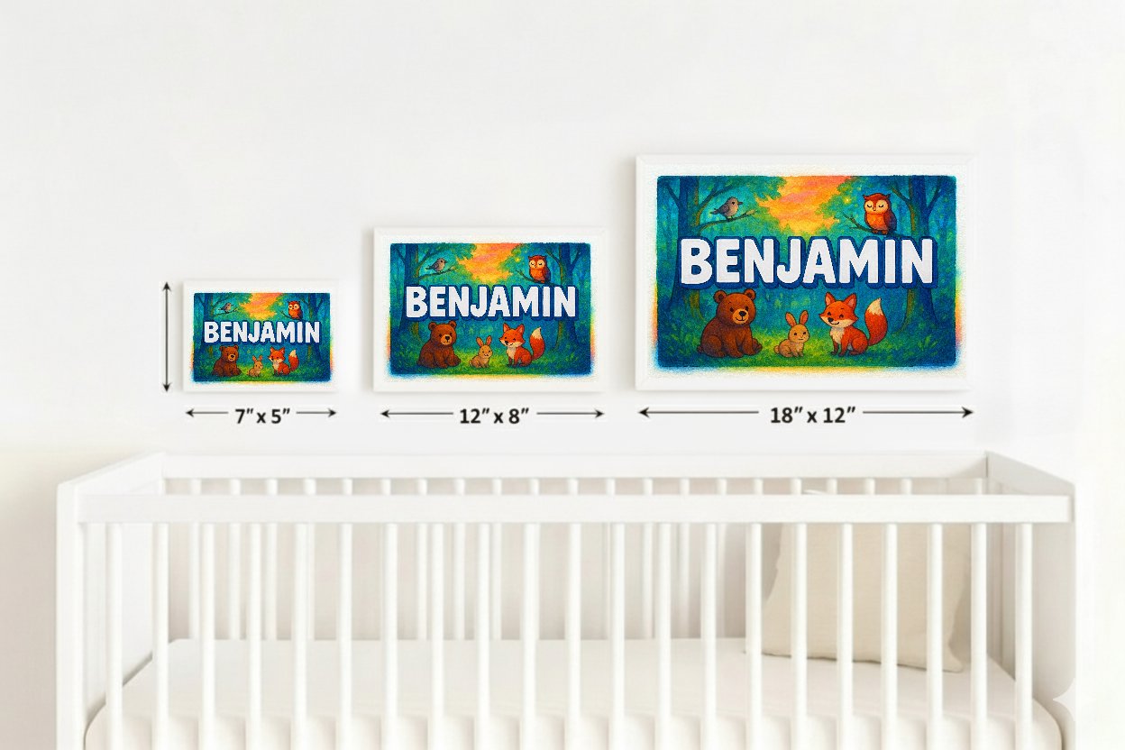 Personalized name art for Benjamin
