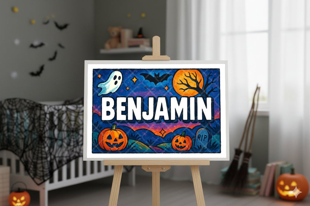 Personalized name art for Benjamin