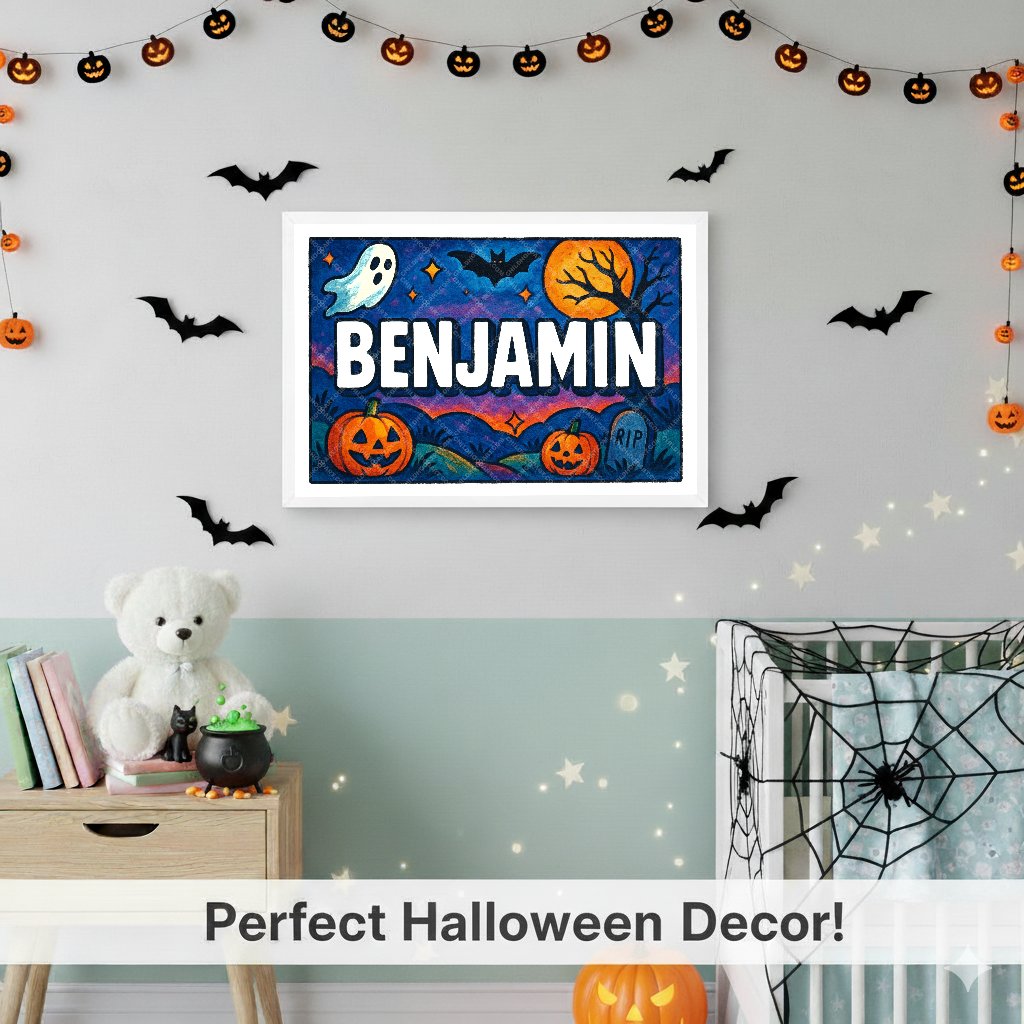 Personalized name art for Benjamin