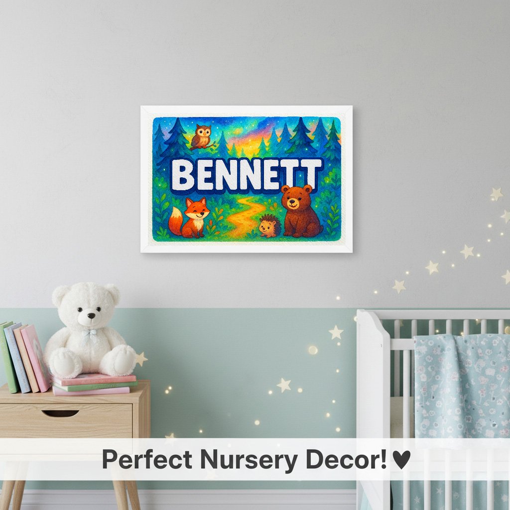 Personalized name art for Bennett