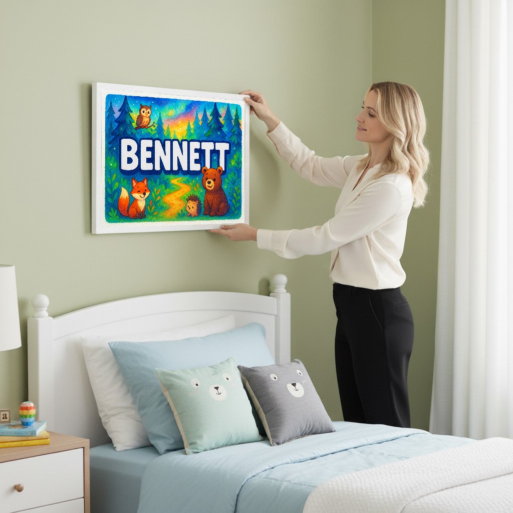 Personalized name art for Bennett