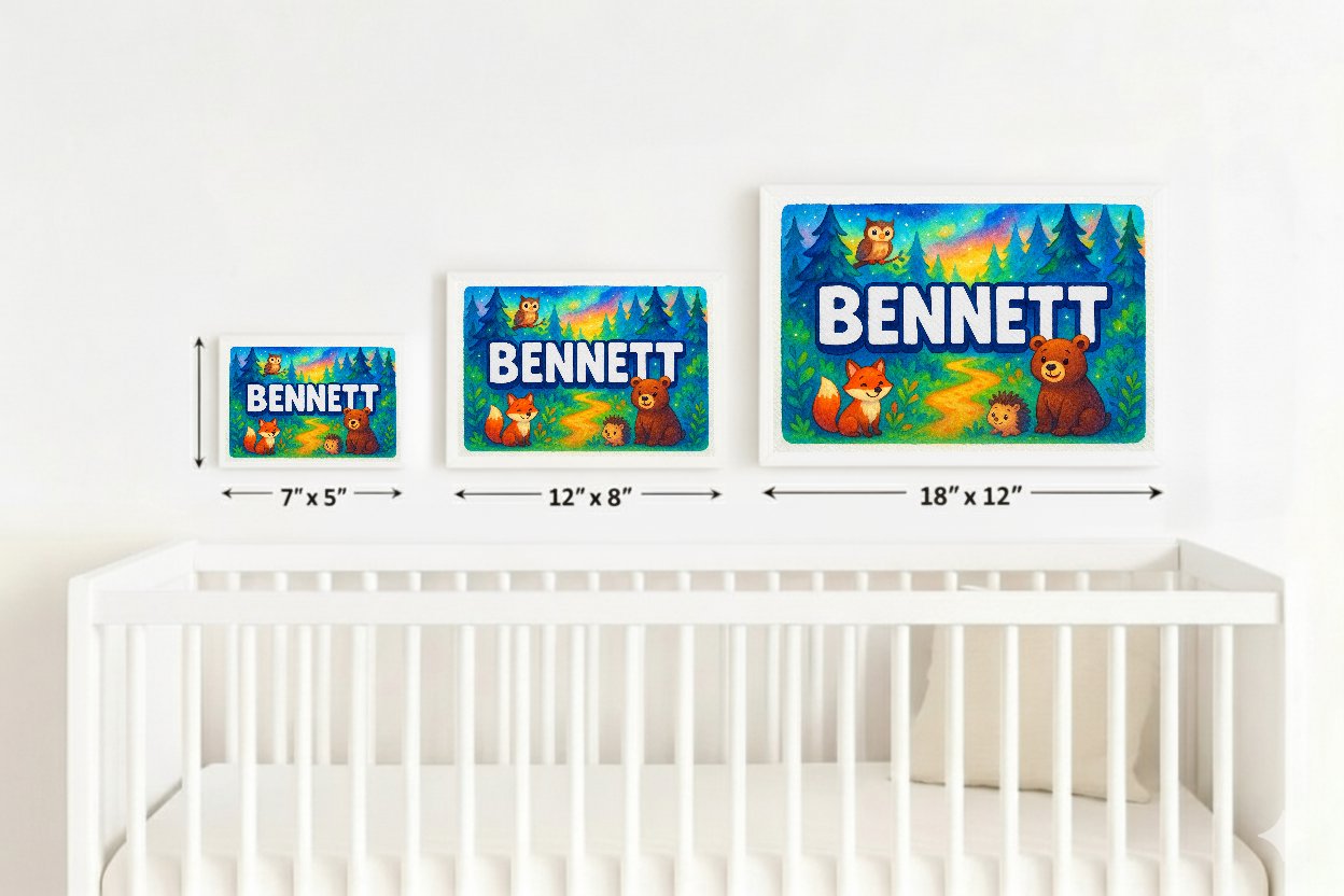 Personalized name art for Bennett