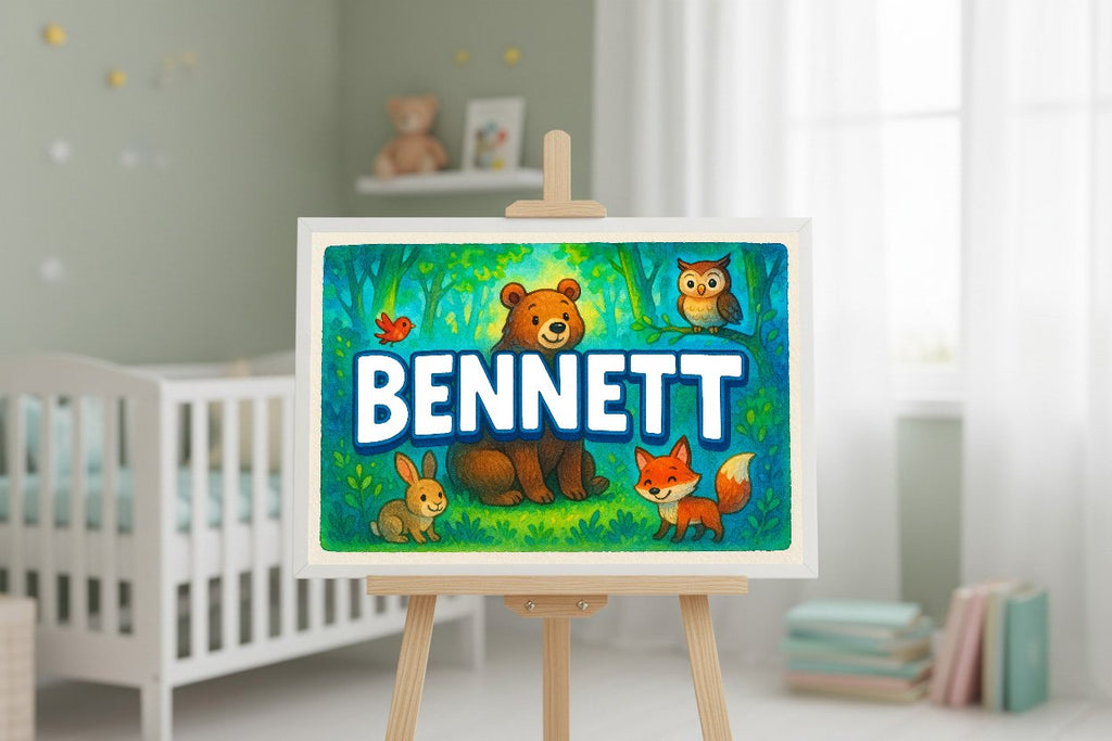 Personalized name art for Bennett