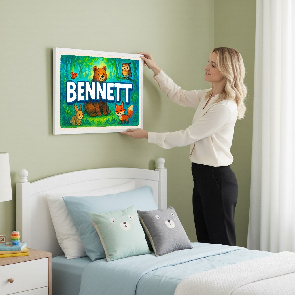Personalized name art for Bennett