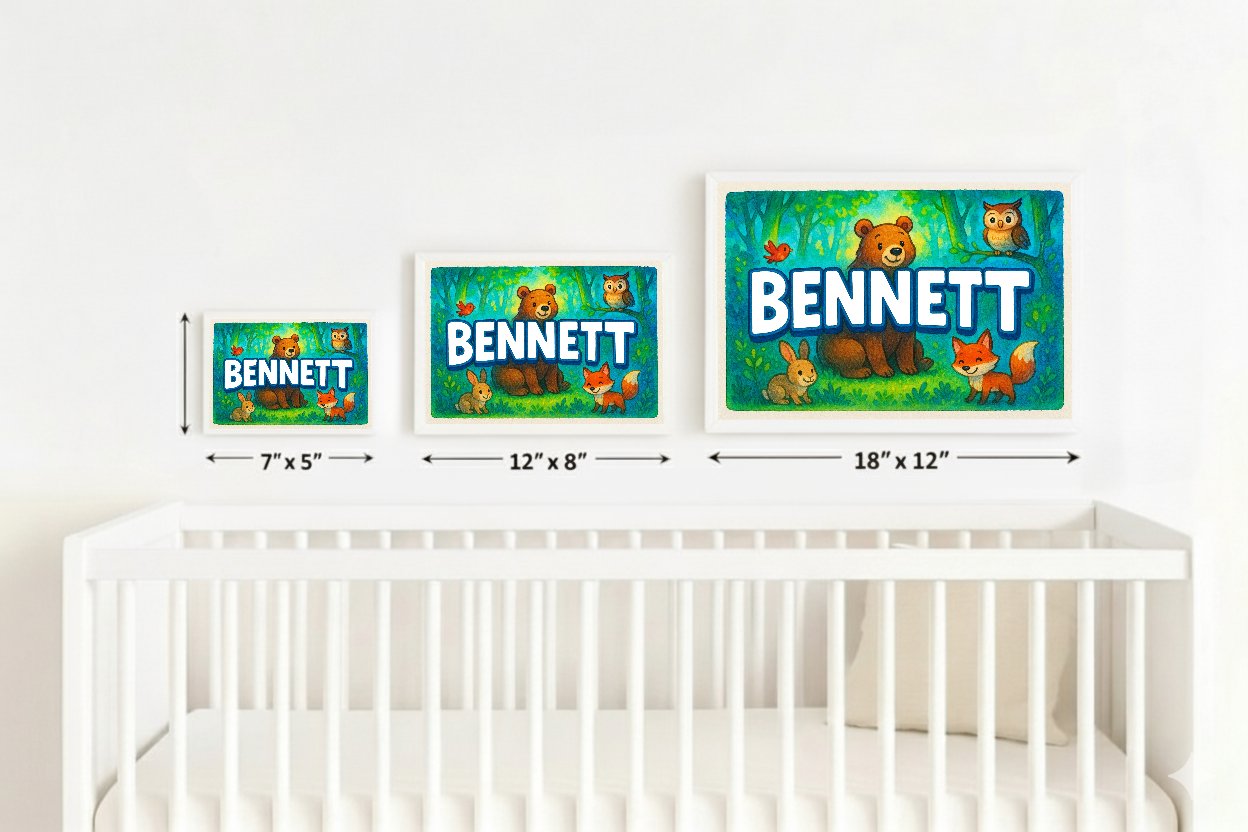 Personalized name art for Bennett