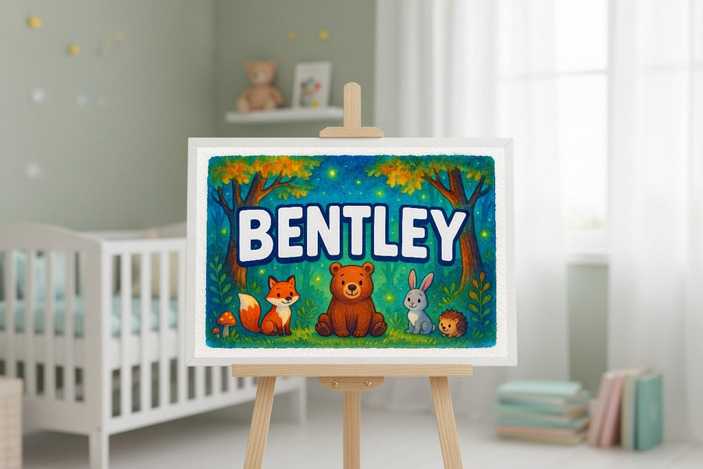 Personalized name art for Bentley