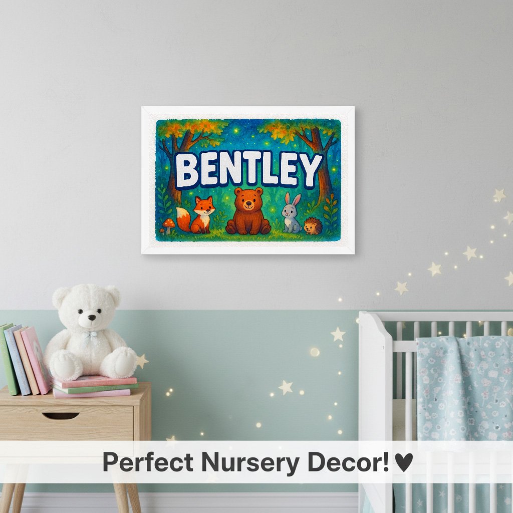 Personalized name art for Bentley