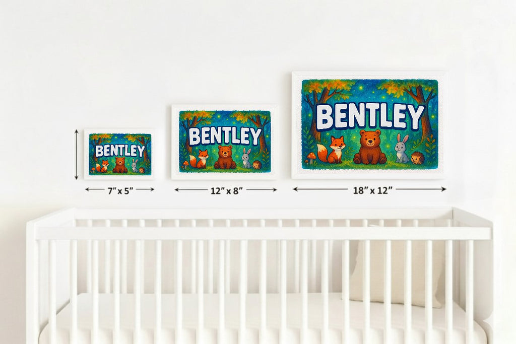 Personalized name art for Bentley