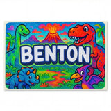 Benton Name Art - Dinosaur Adventure personalized wall print for kids