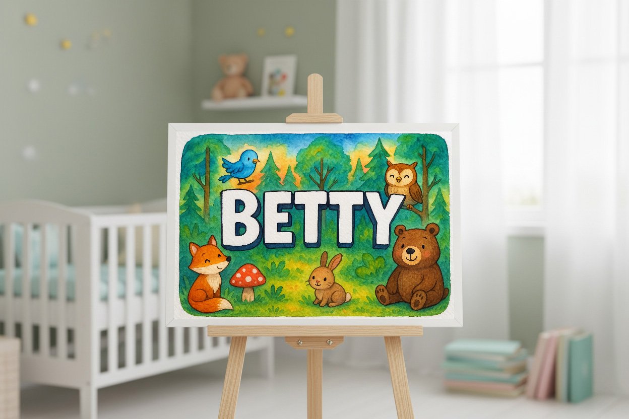 Personalized name art for Betty