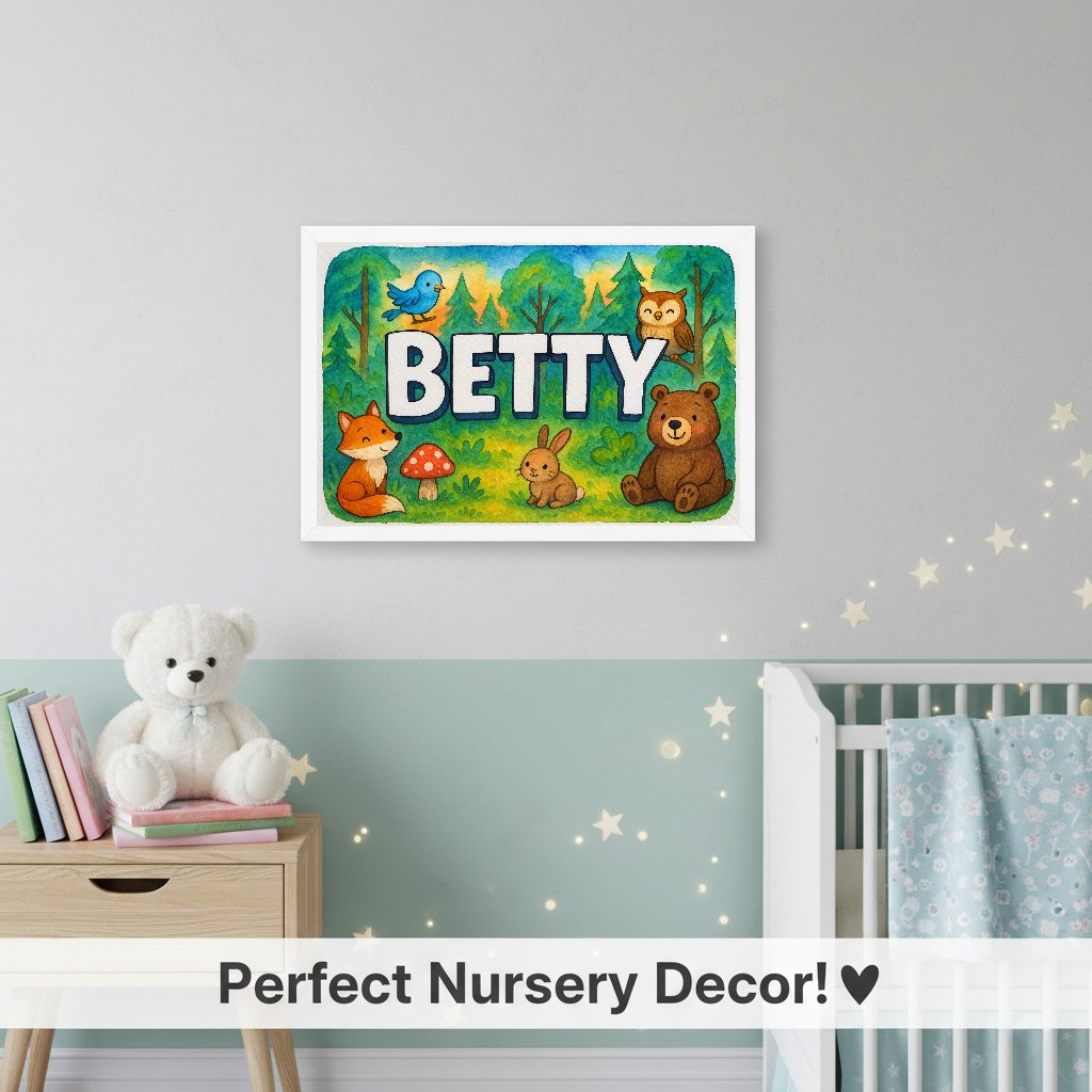 Personalized name art for Betty