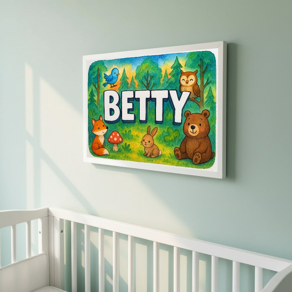 Personalized name art for Betty
