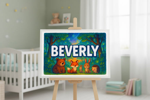 Beverly’s Personalized Forest Friends Art