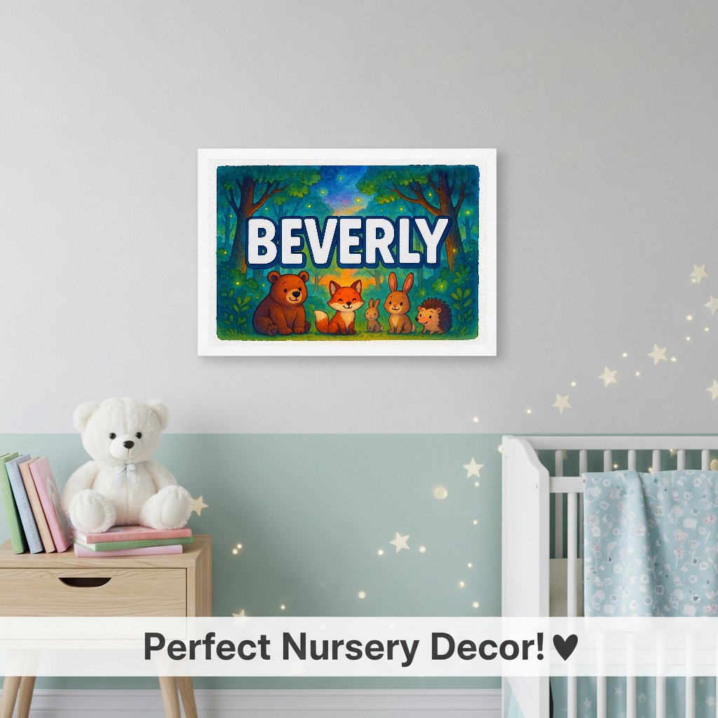 Personalized name art for Beverly