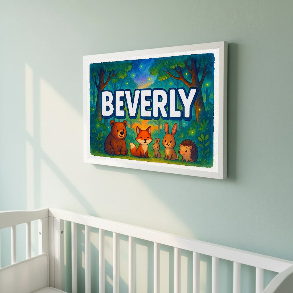 Personalized name art for Beverly