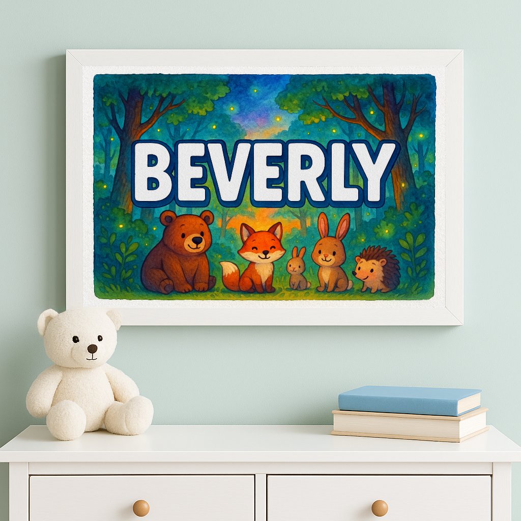 Personalized name art for Beverly