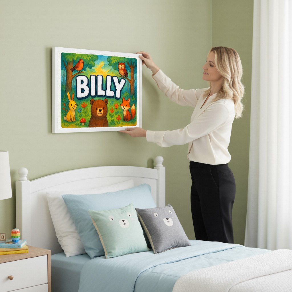 Personalized name art for Billy