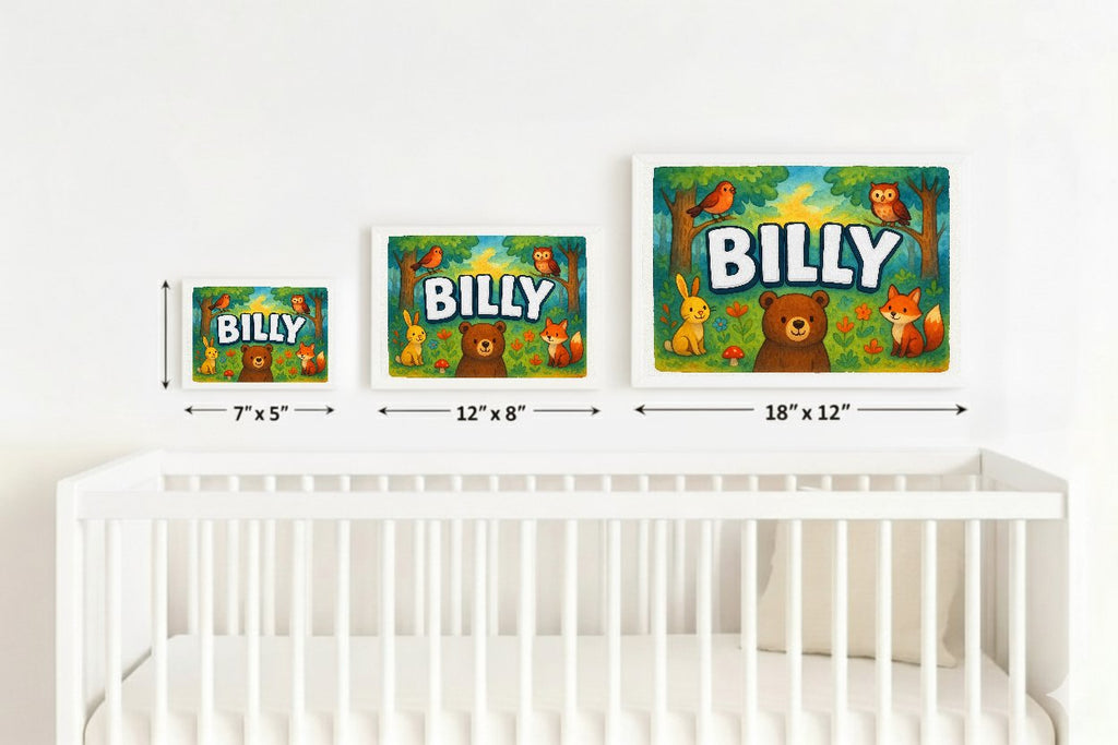 Personalized name art for Billy