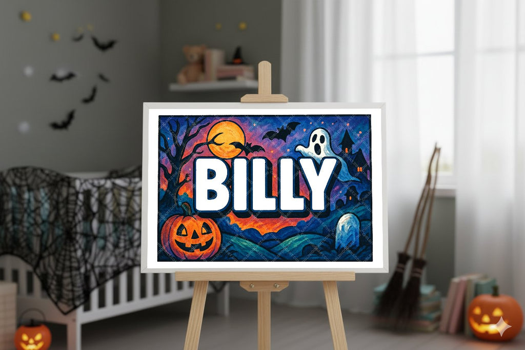 Personalized name art for Billy