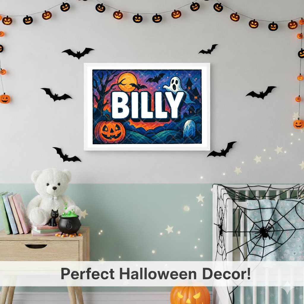 Personalized name art for Billy