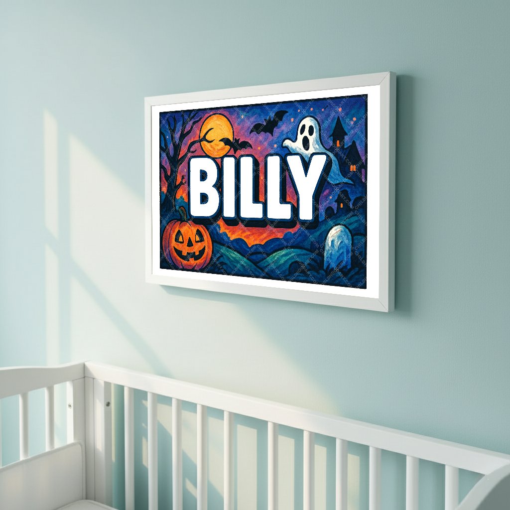 Personalized name art for Billy