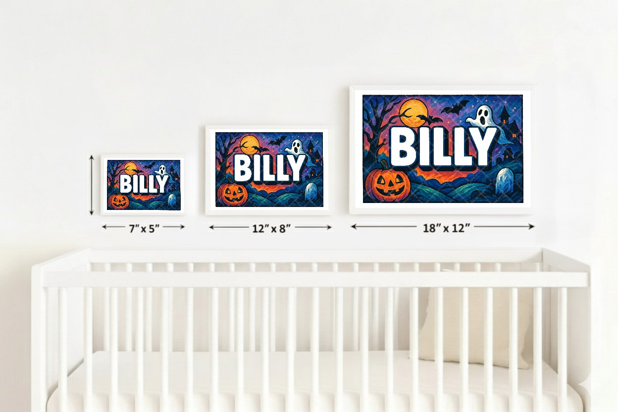Personalized name art for Billy
