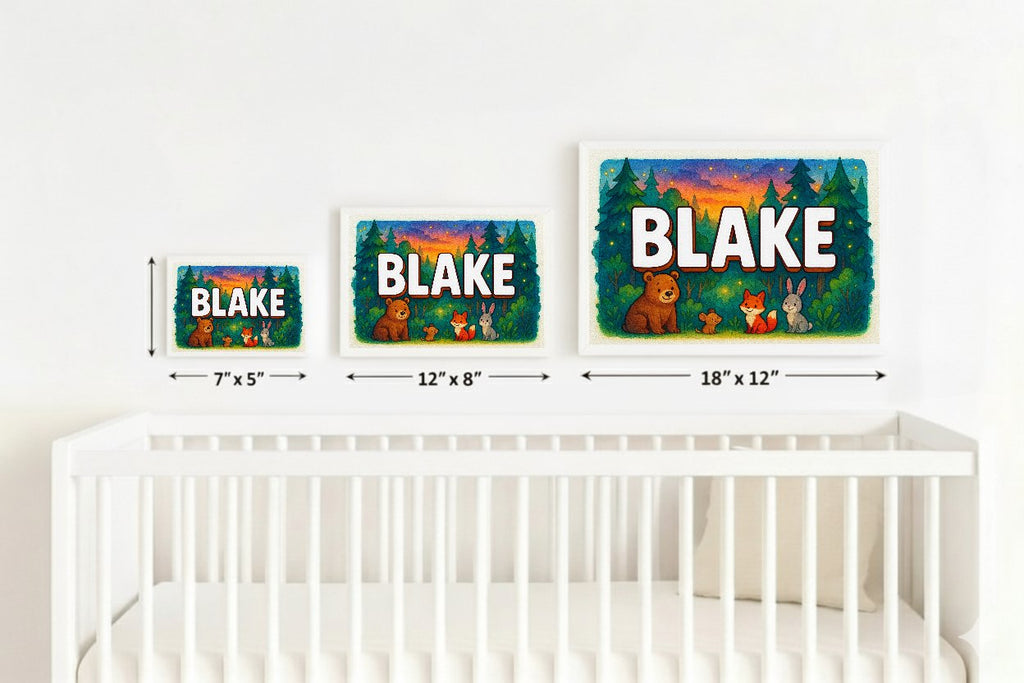 Personalized name art for Blake