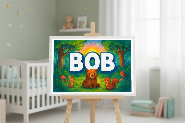 Bob’s Personalized Forest Friends Art