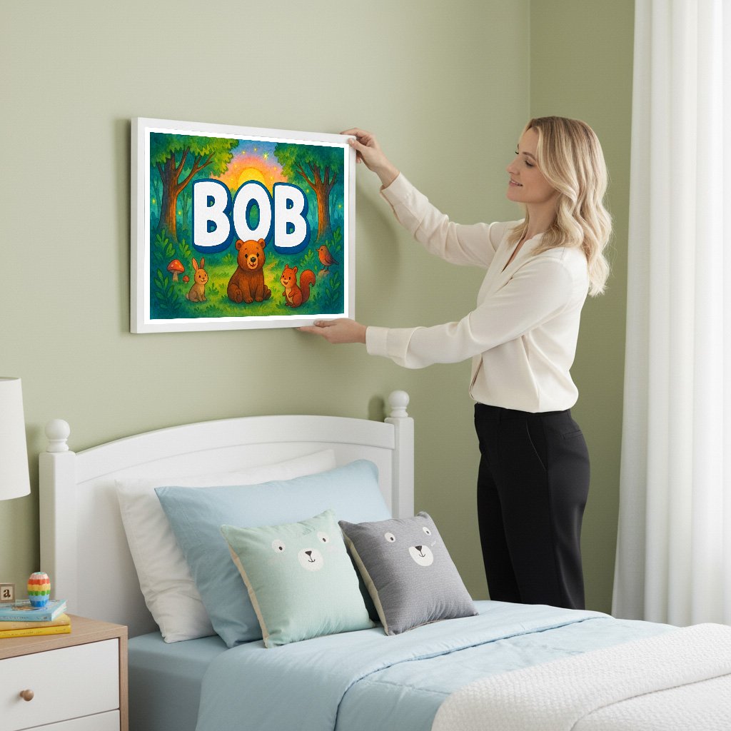 Personalized name art for Bob