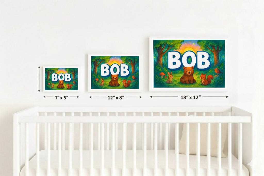 Personalized name art for Bob