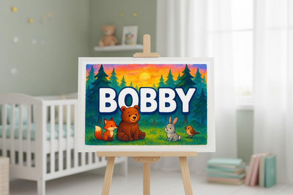 Personalized name art for Bobby