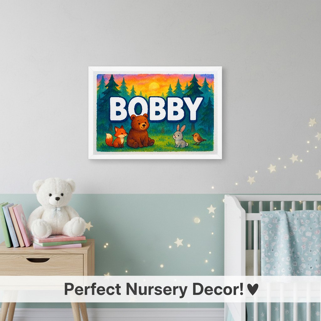 Personalized name art for Bobby