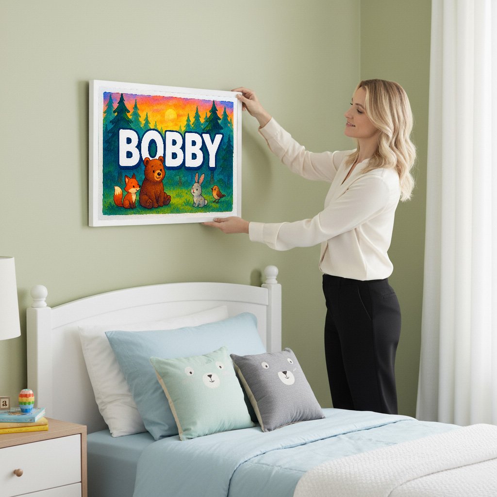 Personalized name art for Bobby
