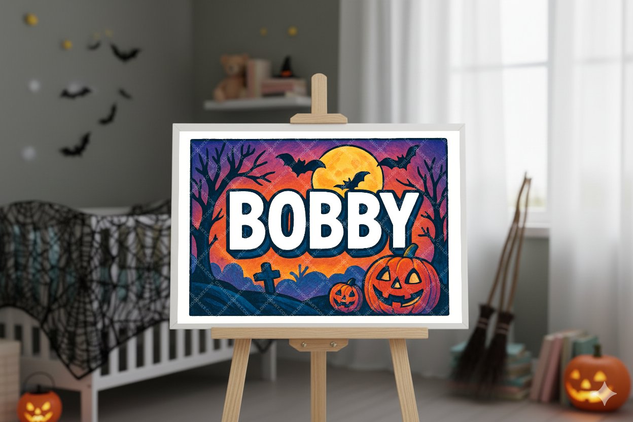 Personalized name art for Bobby
