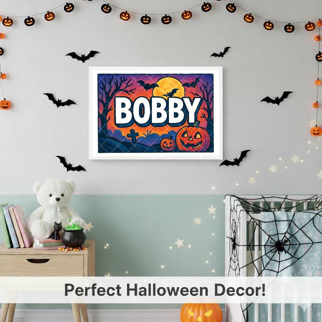 Personalized name art for Bobby