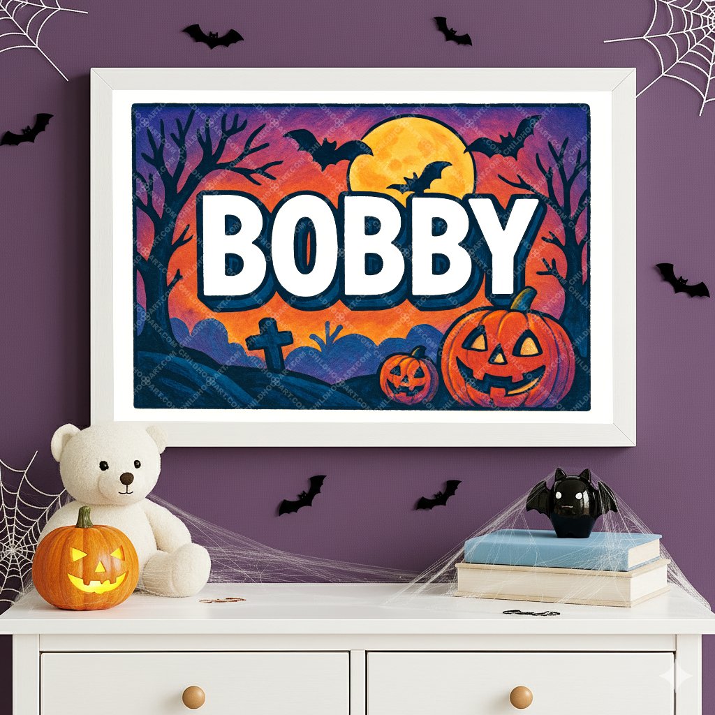 Personalized name art for Bobby