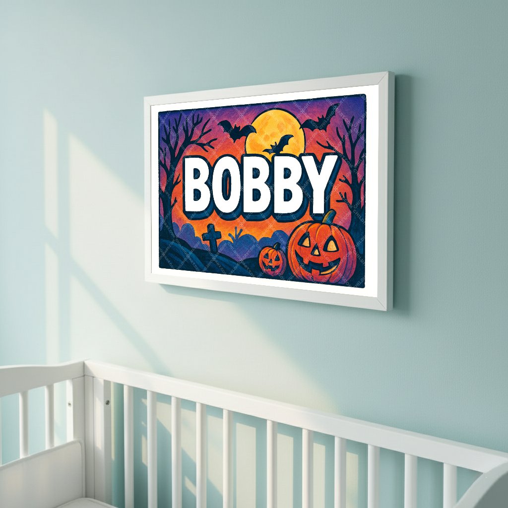 Personalized name art for Bobby