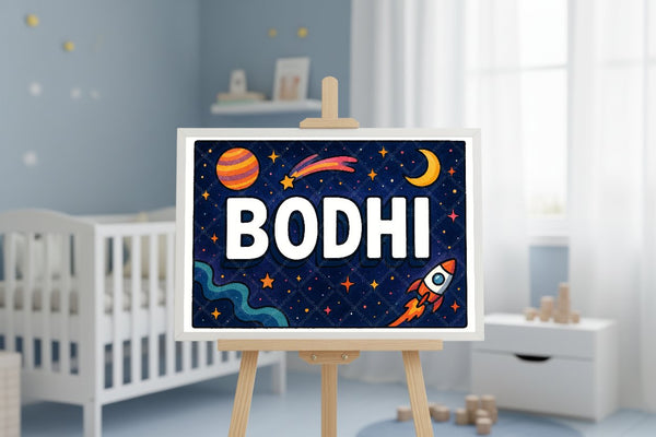 "Bodhi" Amongst the Stars Personalized Space Artwork