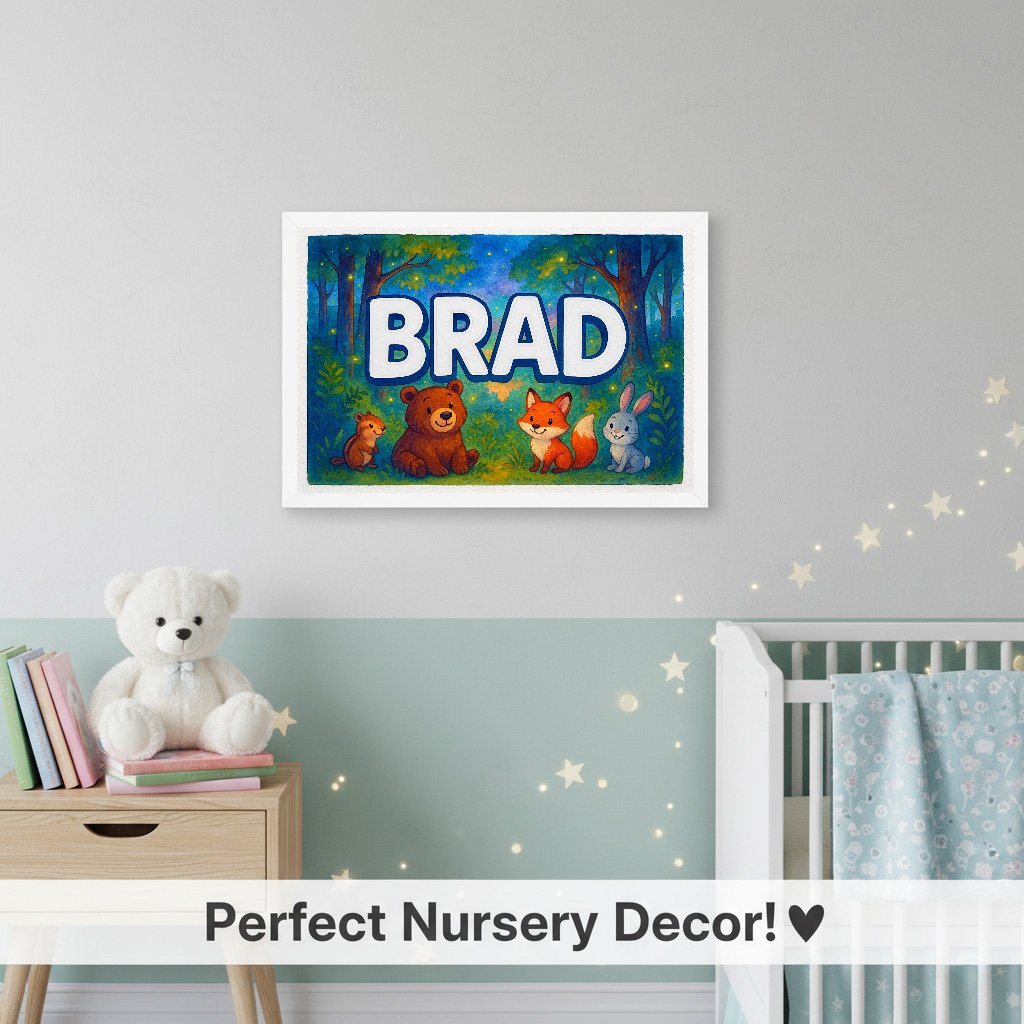 Personalized name art for Brad