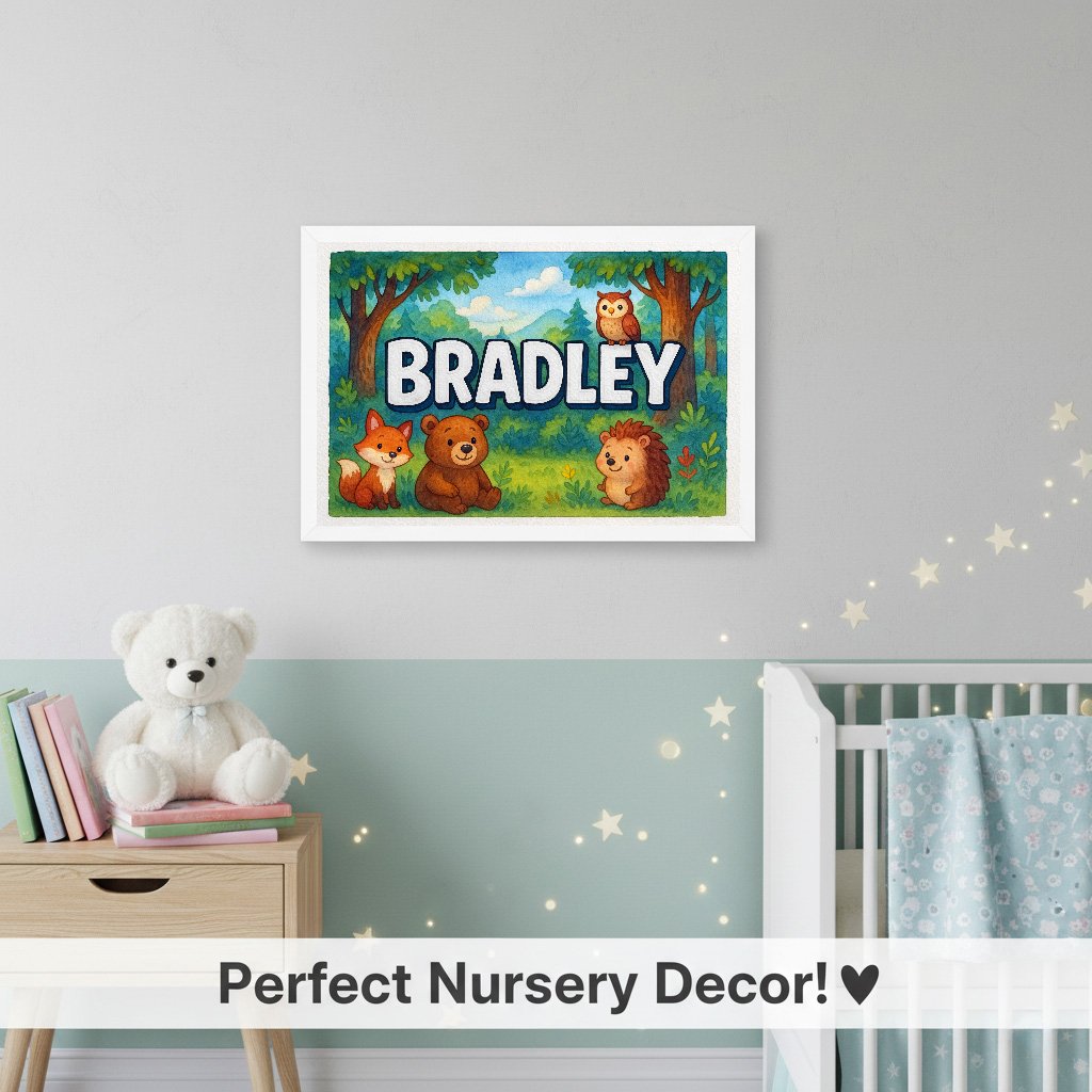 Personalized name art for Bradley