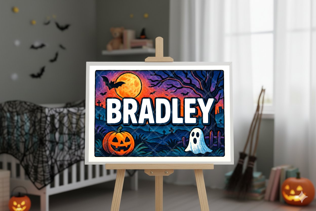 Personalized name art for Bradley