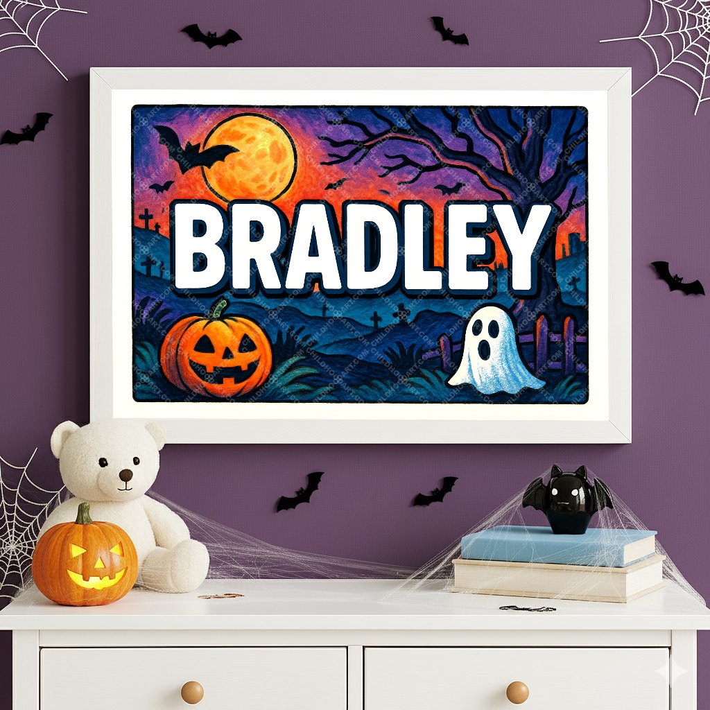 Personalized name art for Bradley
