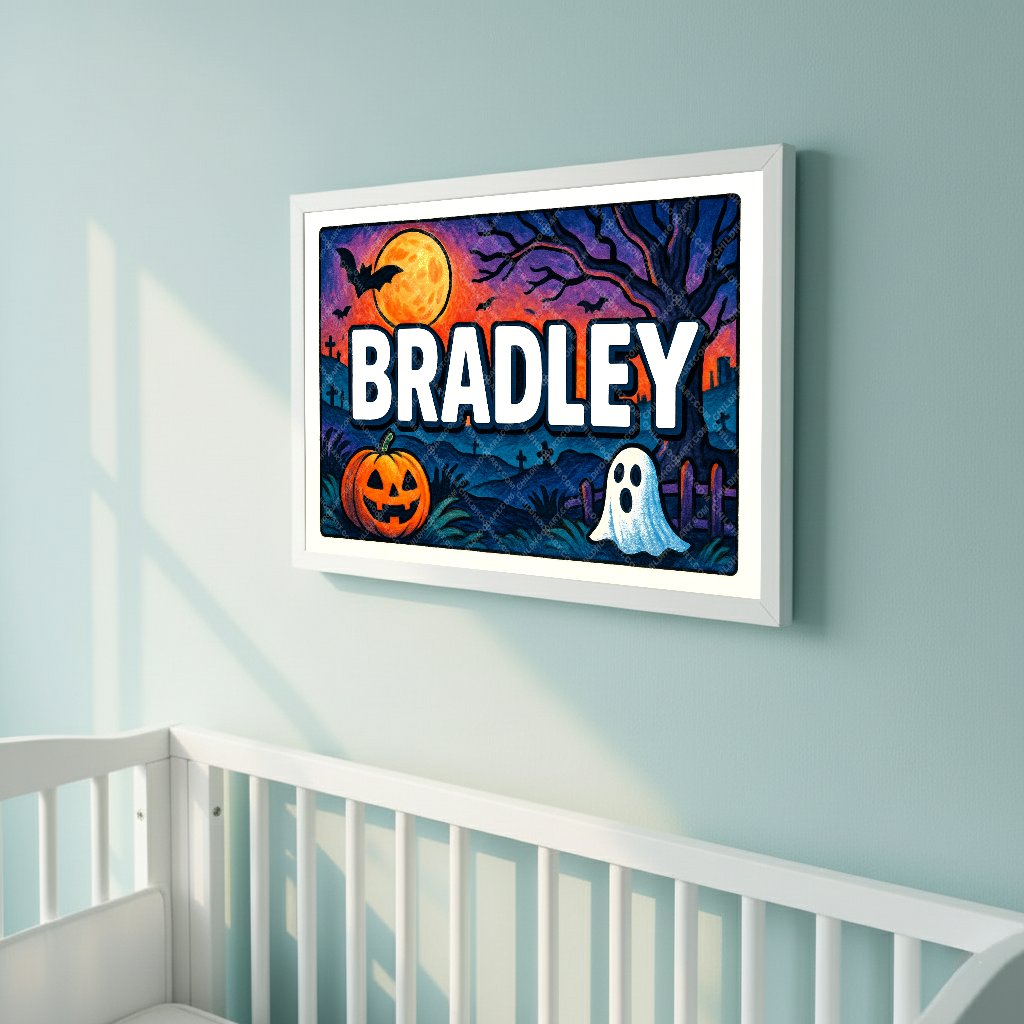 Personalized name art for Bradley