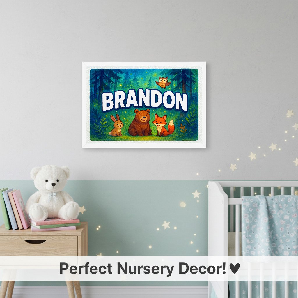 Personalized name art for Brandon