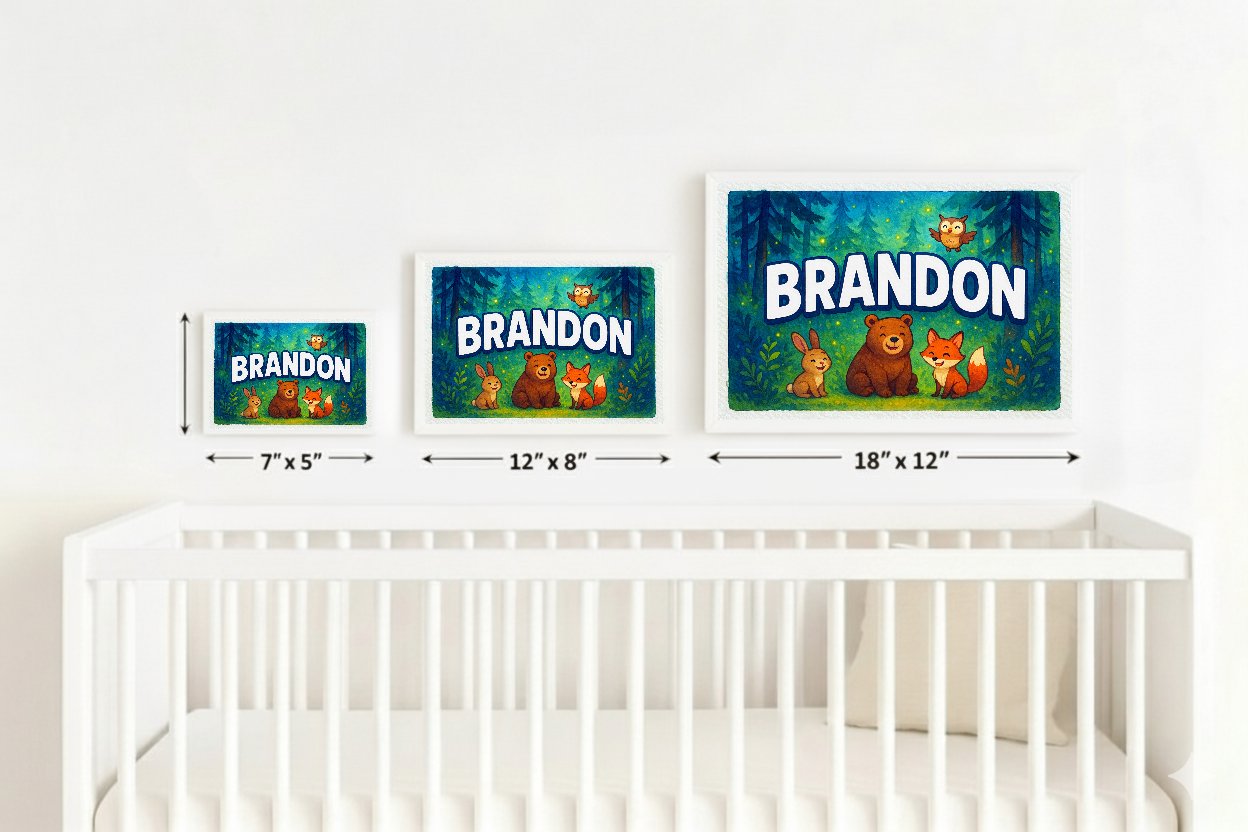 Personalized name art for Brandon