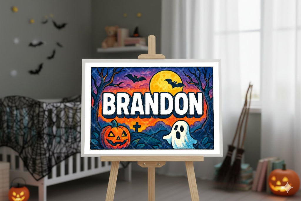 Personalized name art for Brandon