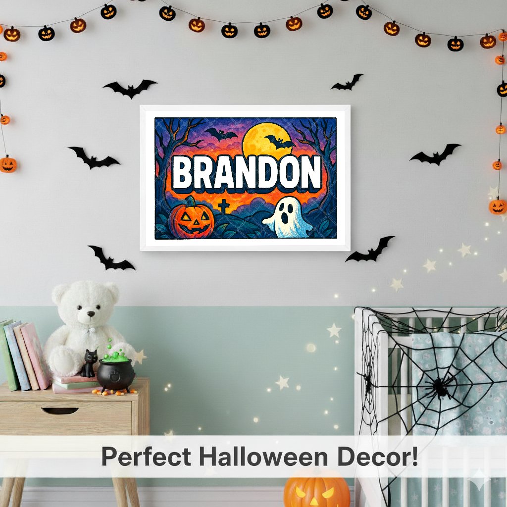 Personalized name art for Brandon