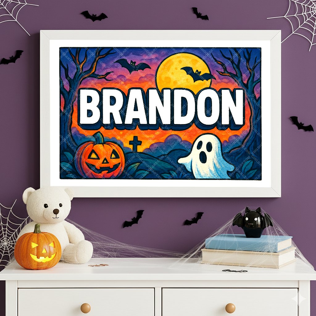 Personalized name art for Brandon