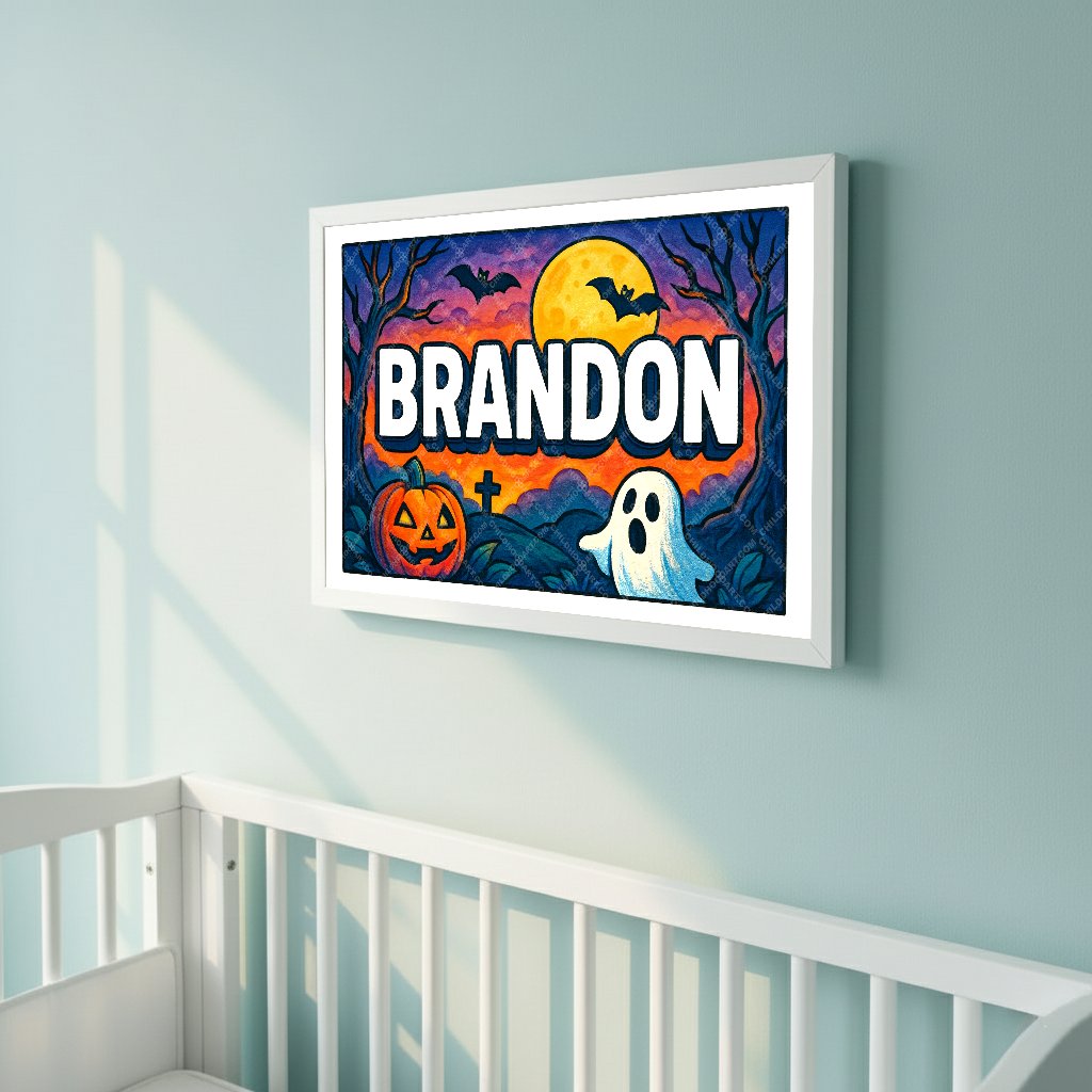 Personalized name art for Brandon